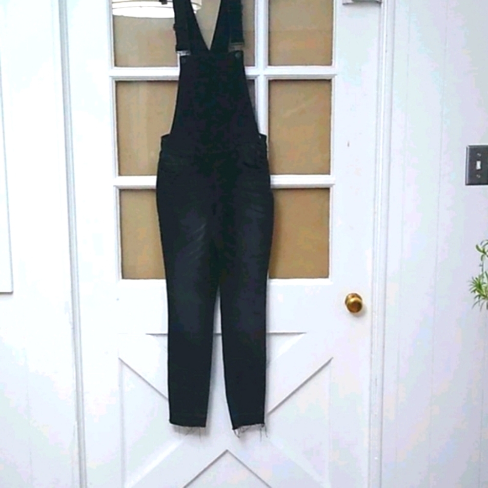 Women's Refuge Black Overalls Jeans Size Small